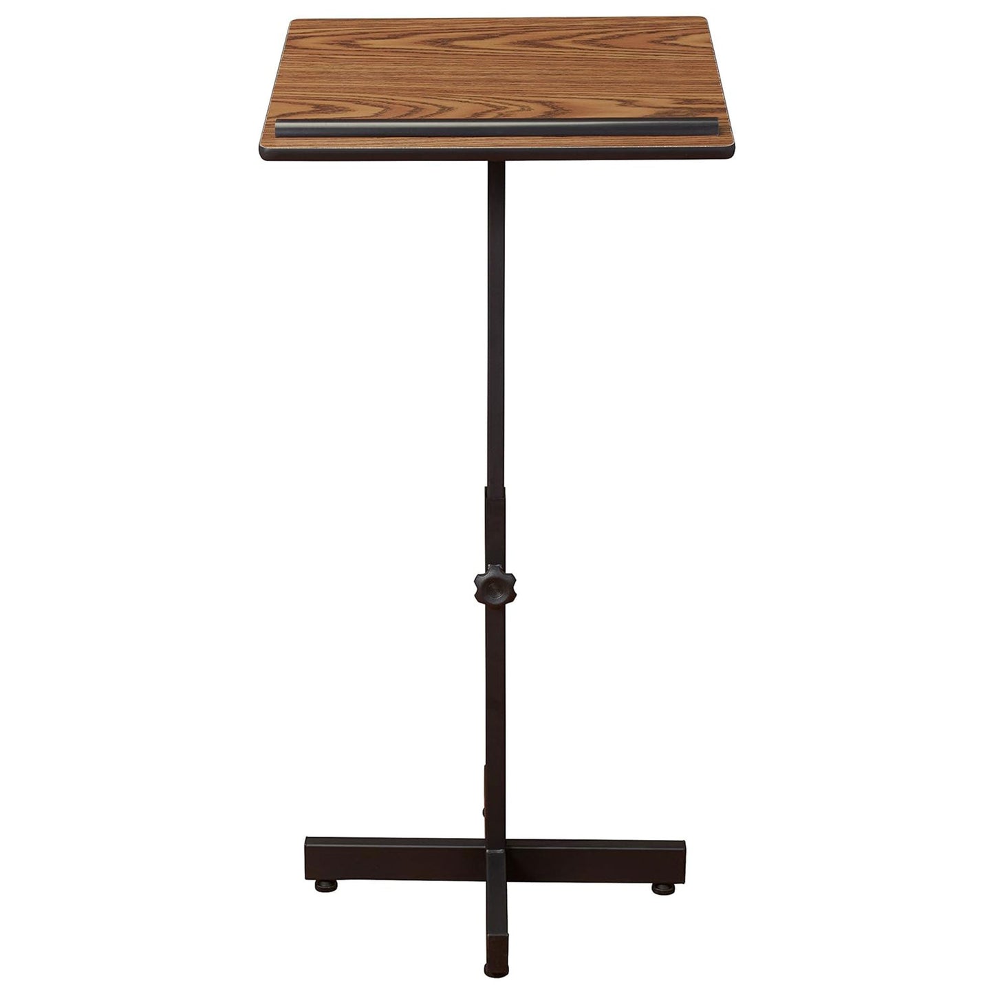 Oklahoma Sound Portable Presentation Series Adjustable Lectern Stand, Medium Oak