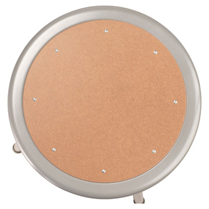 National Public Seating 6200 Series 18 Inch Adjustable Height Steel Stool, Grey