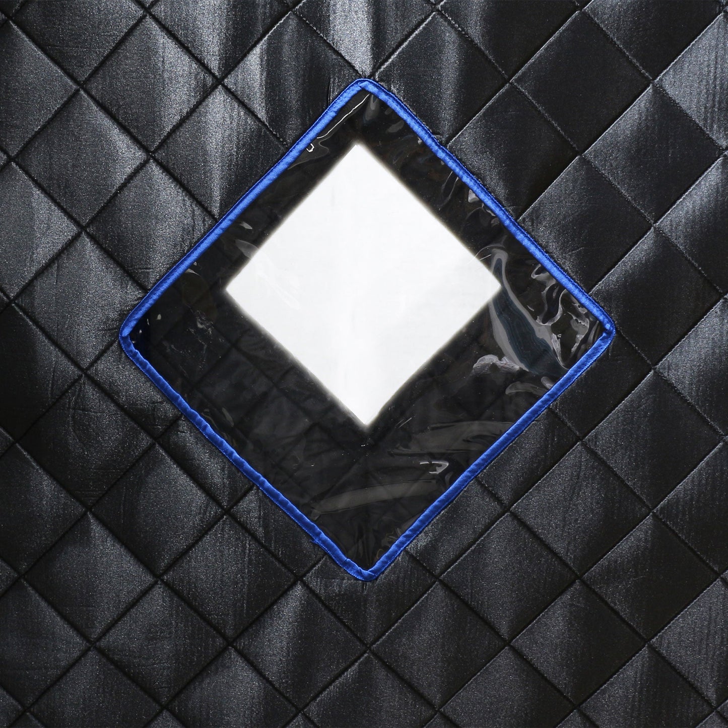 JOMEED 31 x 31 Inch Quilted Zip Sauna with Chair for Home Relaxation, Black