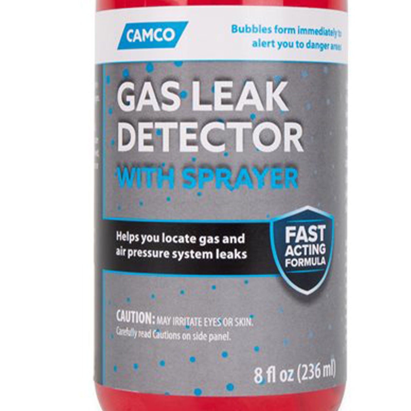 Camco RV Gas Leak Detector with Sprayer for Propane Gas Lines, 8 Ounce Bottle