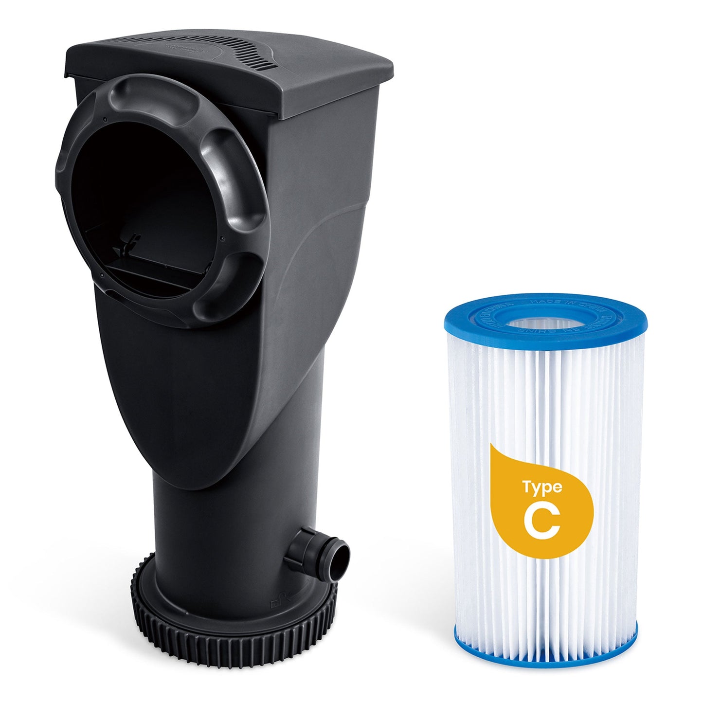 Funsicle 24'x12'x52" Oasis Rectangle Outdoor Above Ground Swimming Pool, Black