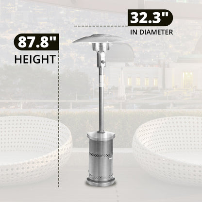 Four Seasons Courtyard 48,000 BTU Freestanding Backyard Patio Heater (2 Pack)
