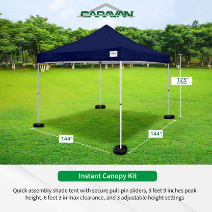 Caravan Canopy M Series Sidewall Kit & M Series Pro 2 Shade Tent w/Roller Bag