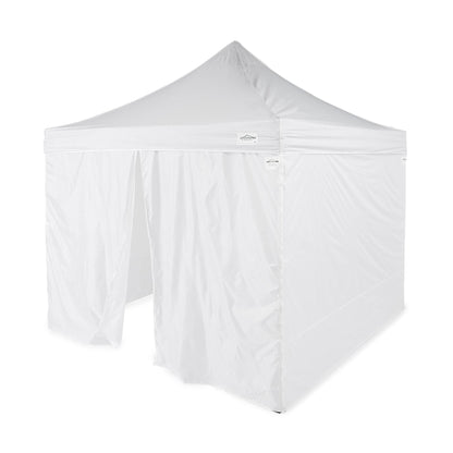 Caravan Canopy Sidewalls w/TitanShade 10x10' Instant Canopy Kit  & 4 6lb. Plates