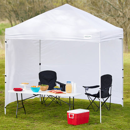 Caravan Canopy Sidewalls w/TitanShade 10x10' Instant Canopy Kit  & 4 6lb. Plates