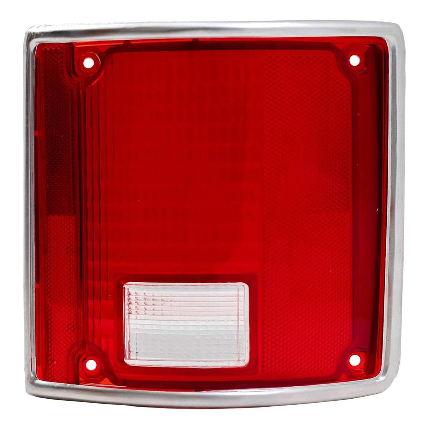 Brock Replacement Tail Lamp Lens Set with Chrome Trim for GMC and Chevrolet