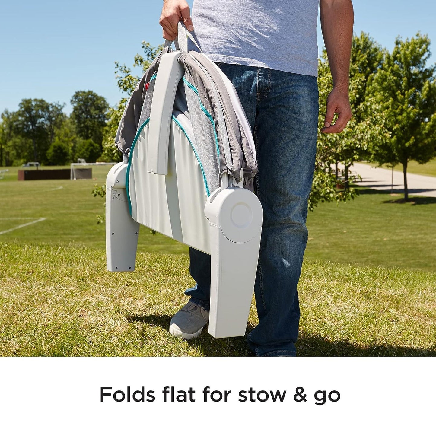 Fisher Price On the Go Baby Dome Portable Bassinet Play Space with Toys & Canopy