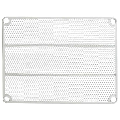 Design Ideas MeshWorks 3 Tier Full-Size Metal Storage Shelving Unit Rack, White