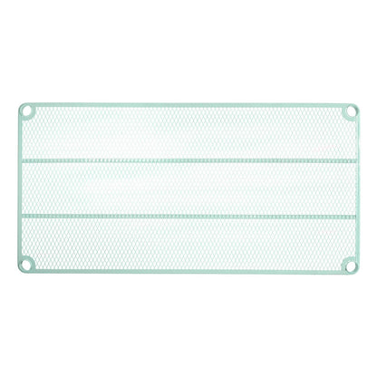 Design Ideas MeshWorks 5 Tier Full-Size Metal Storage Shelving Unit Rack, Sage