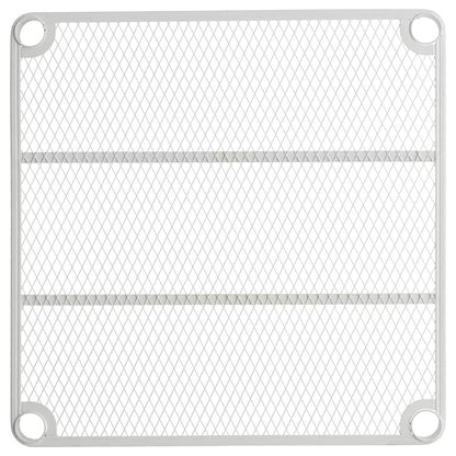 Design Ideas MeshWorks 3 Tier Tower Metal Storage Shelving Unit Rack, White