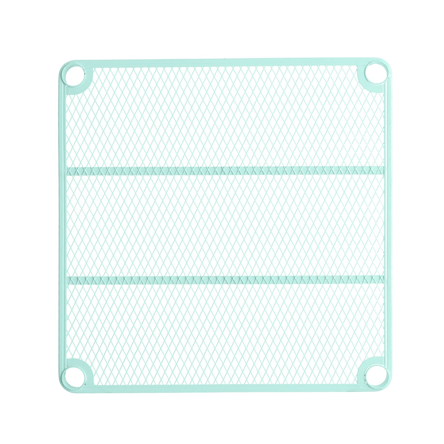 Design Ideas MeshWorks 5 Tier Tower Metal Storage Shelving Unit Rack, Sage Green