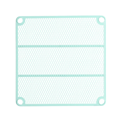 Design Ideas MeshWorks 5 Tier Tower Metal Storage Shelving Unit Rack, Sage Green