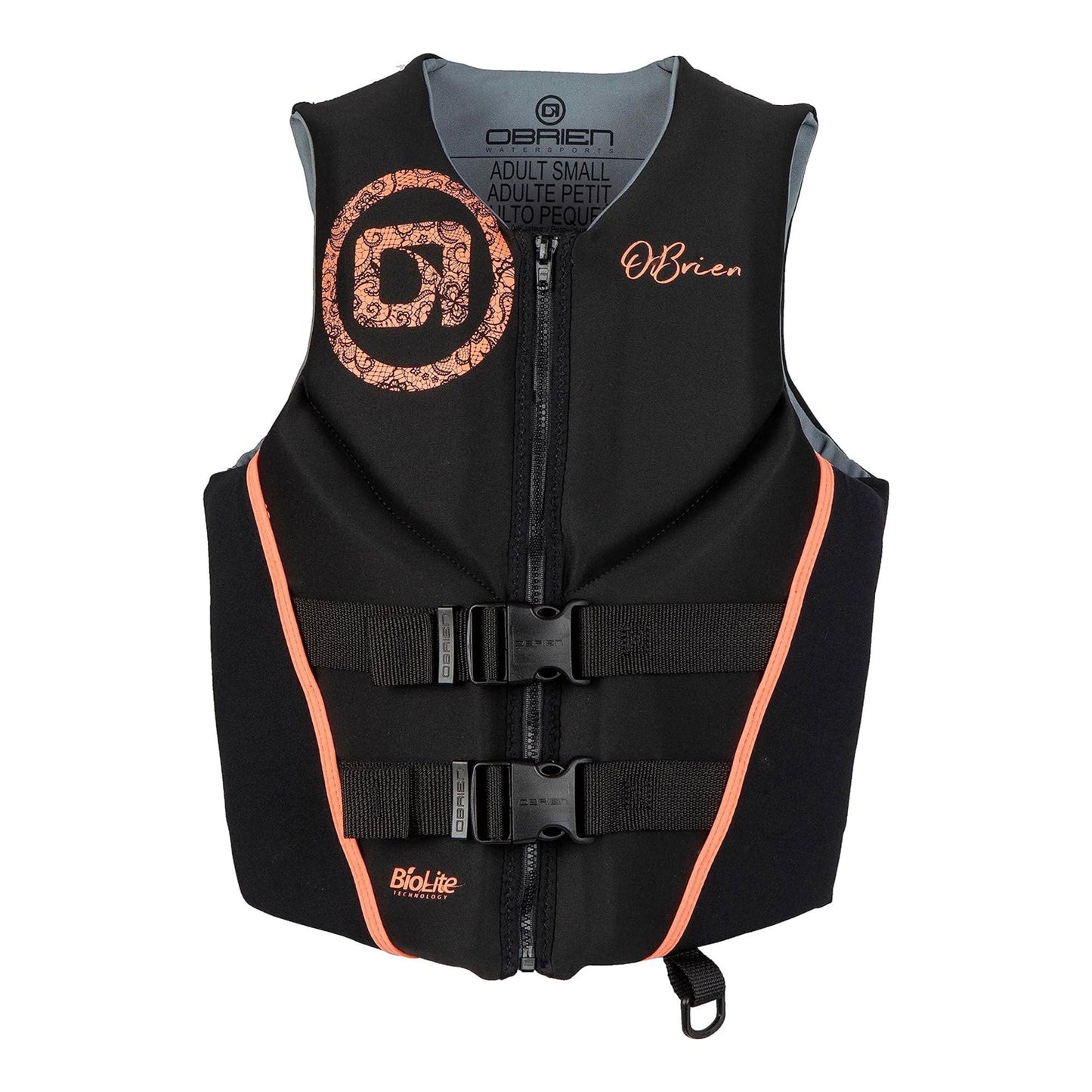O'Brien Women's Traditional RS Life Jacket with BioLite Construction, Coral