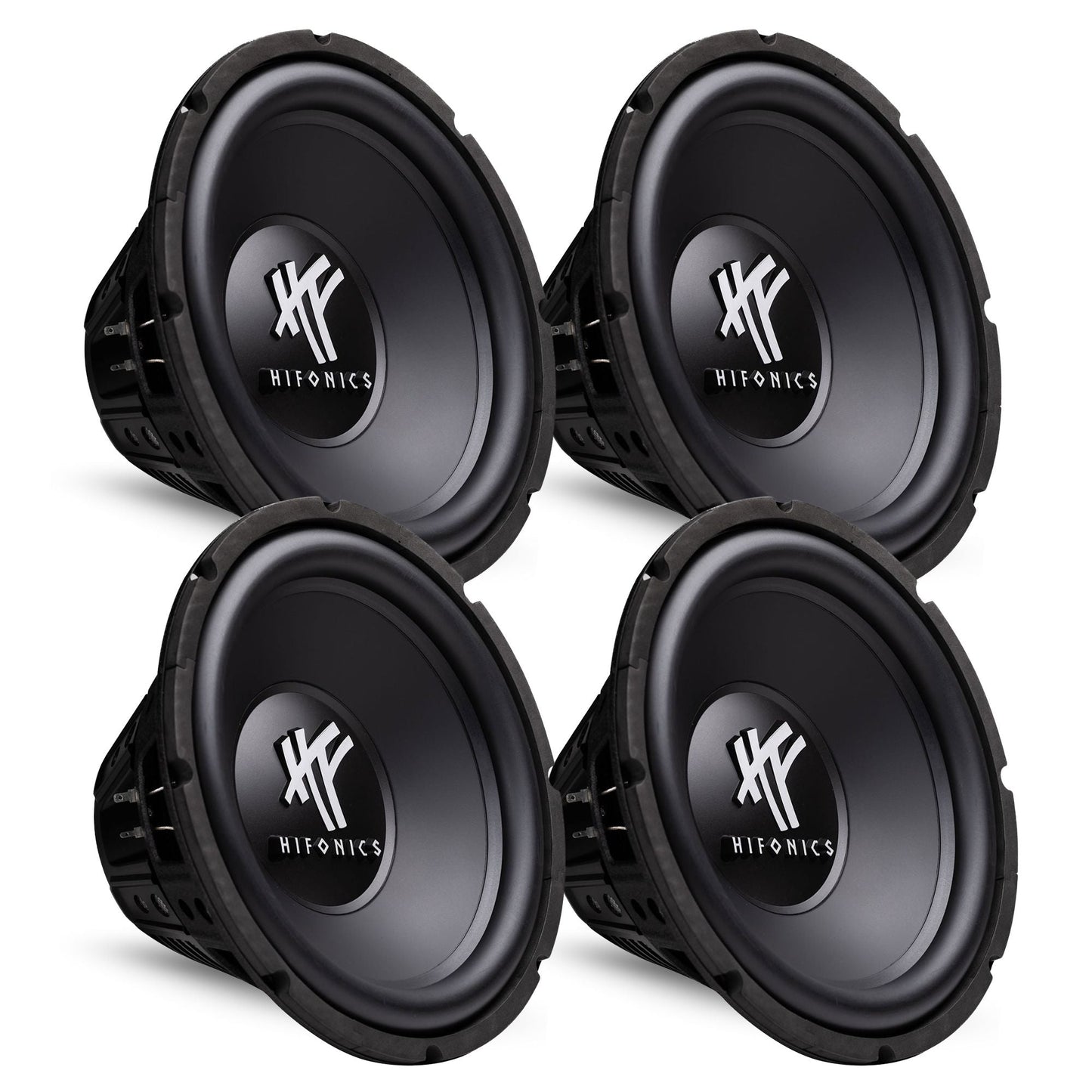 4) HIFONICS HFX12D4  12" 2400W Car Audio DVC Subwoofers Power Bass Subwoofers