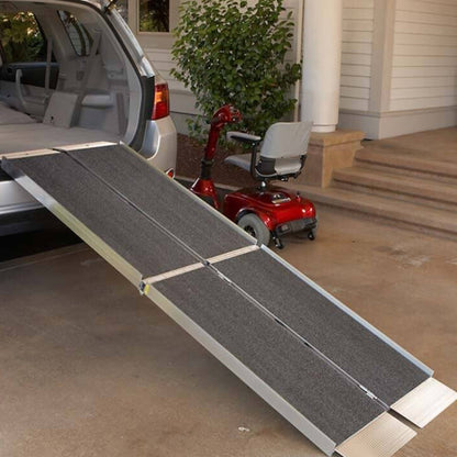EZ-ACCESS SUITCASE 5 Foot TRIFOLD Portable Ramp with Surface That Resists Slips
