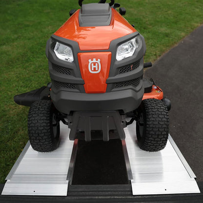 EZ-ACCESS TRAVERSE 8 Foot Singlefold Edgeless Portable Loading Ramp, Silver