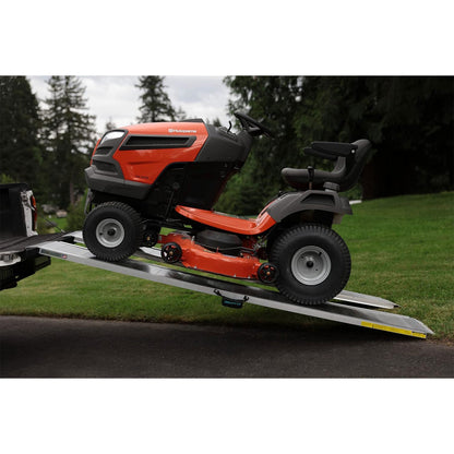 EZ-ACCESS TRAVERSE 8 Foot Singlefold Edgeless Portable Loading Ramp, Silver