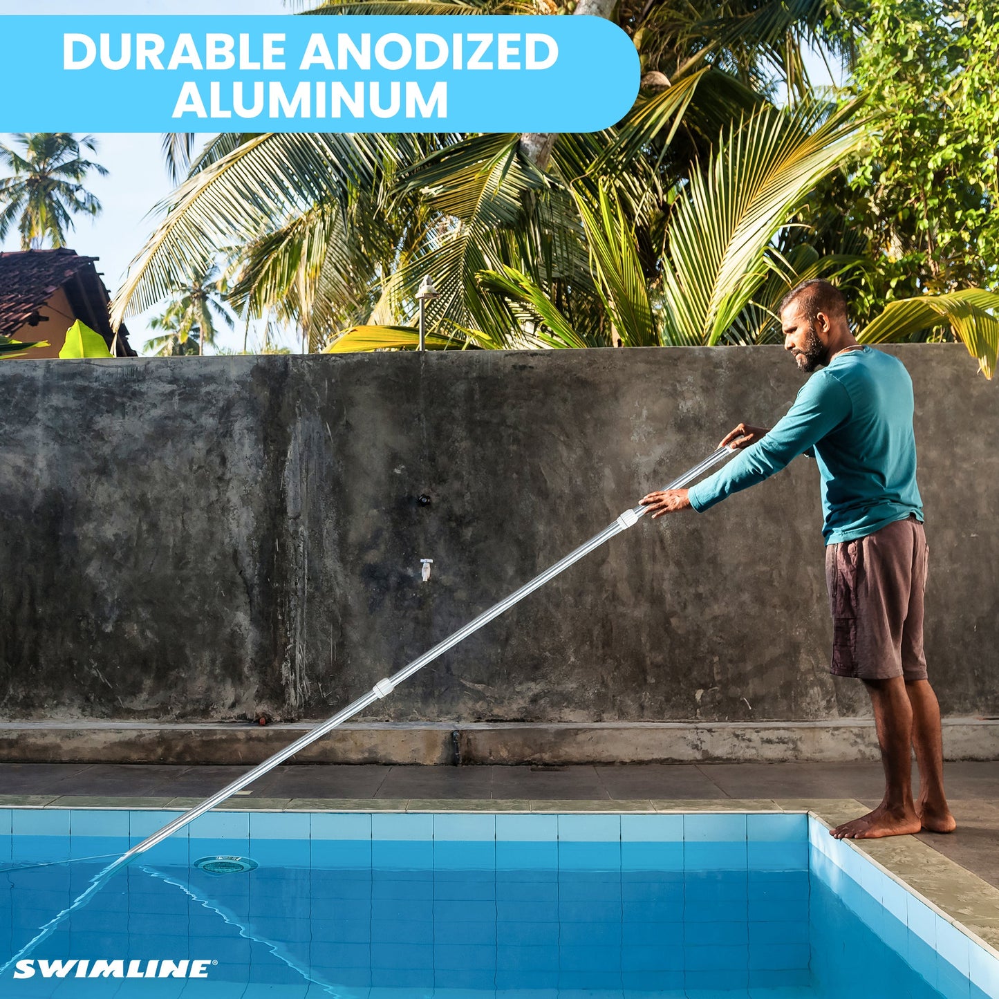 Swimline Eva Sunchaser Large Premium Plastic Lounger Seat Pool Float, White