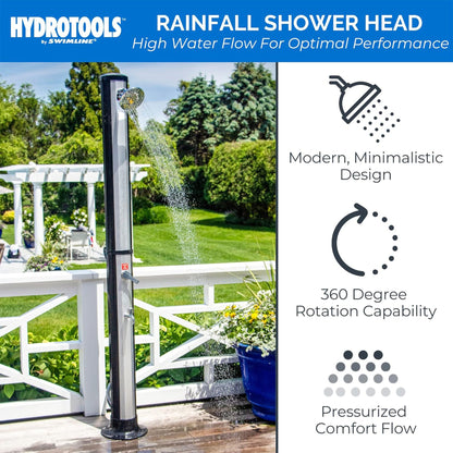 Swimline HydroTools Niagara Rainfall 7 Foot Adjustable Outdoor Solar Shower