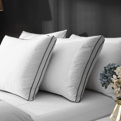 APSMILE Goose Feathers and Down Pillow with Gusseted Pillow Inserts for Sleeping