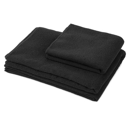 BalanceFrom Fitness 7 Piece Yoga Set with Mat, Stretch Strap & Knee Pad, Black