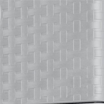 Sterilite 3 Drawer Weave Storage Tower Plastic Organizer Dresser Drawers, Cement