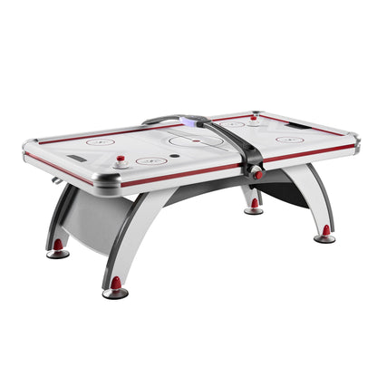 Rally and Roar 7 Foot Air Powered Hockey Table w/ Electronic Scorer, 2 Pucks and 2 Pushers