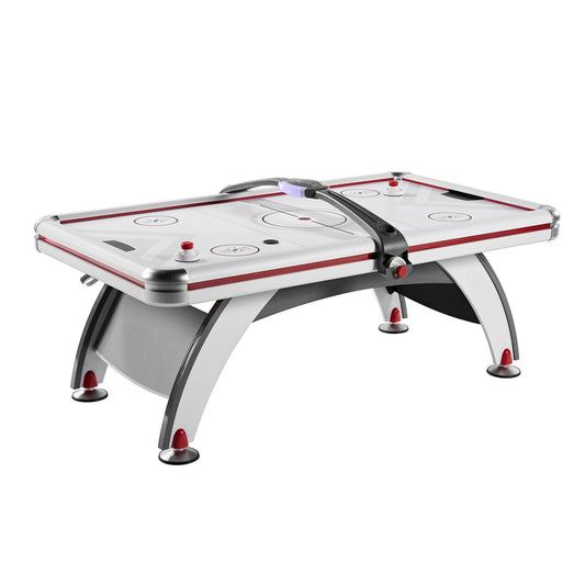 Rally and Roar 7 Foot Air Powered Hockey Table w/ Electronic Scorer, 2 Pucks and 2 Pushers