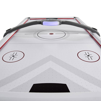 Rally and Roar 7 Foot Air Powered Hockey Table w/ Electronic Scorer, 2 Pucks and 2 Pushers
