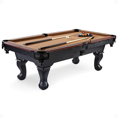 Barrington Billiards 7.5' Belmont Drop Pocket Table w/Pool Ball & Cue Stick Set