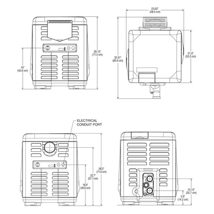 Pentair MasterTemp Pool Heater with Premix Combustion Technology for Spa, Almond