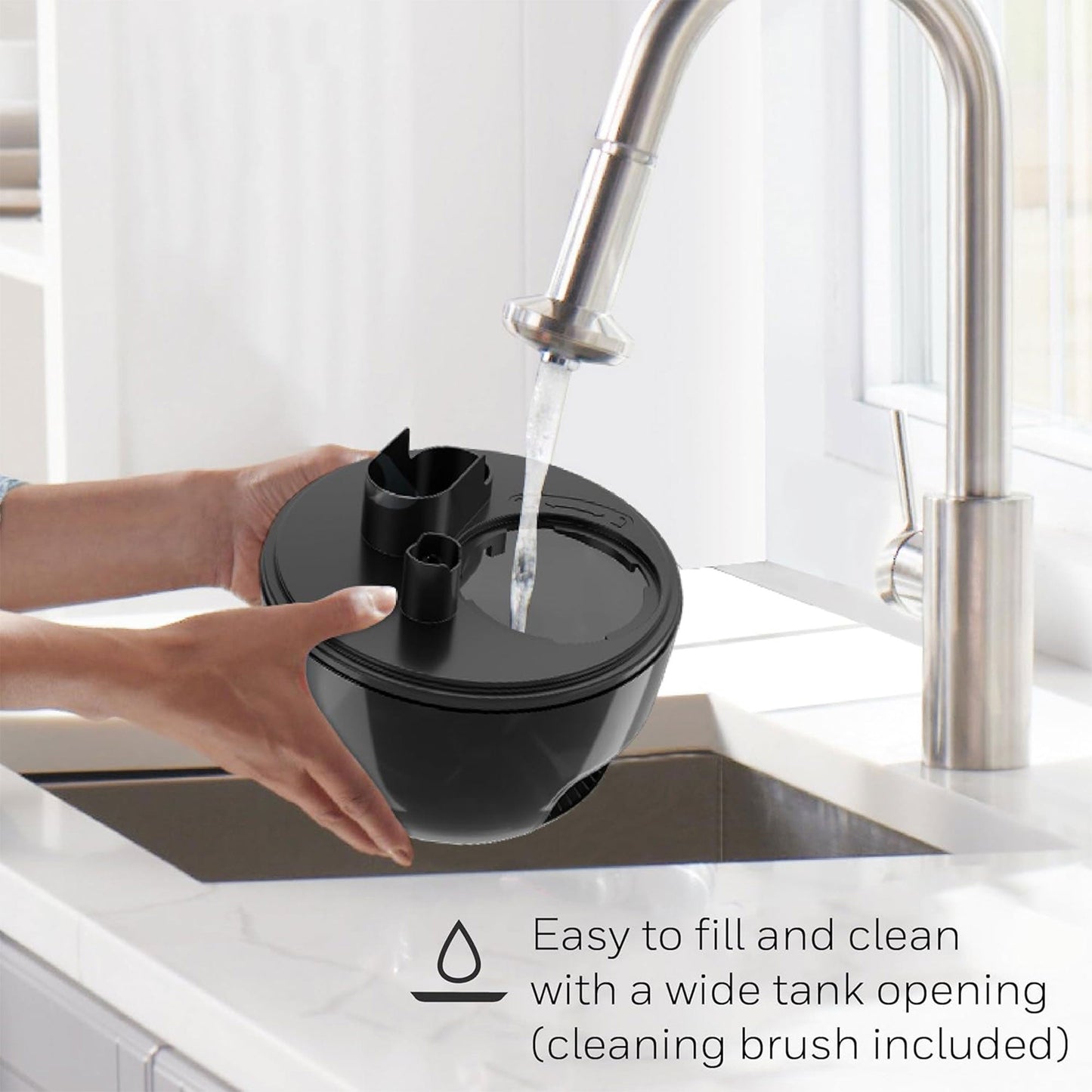 Honeywell Small Compact Mini Cool Mist Humidifier for Indoor Humidity, Black