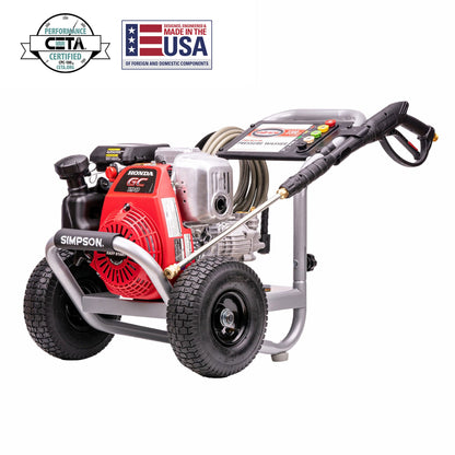 Simpson Cleaning MegaShot 3300 PSI 2.4 GPM Portable Pressure Washer with Nozzles