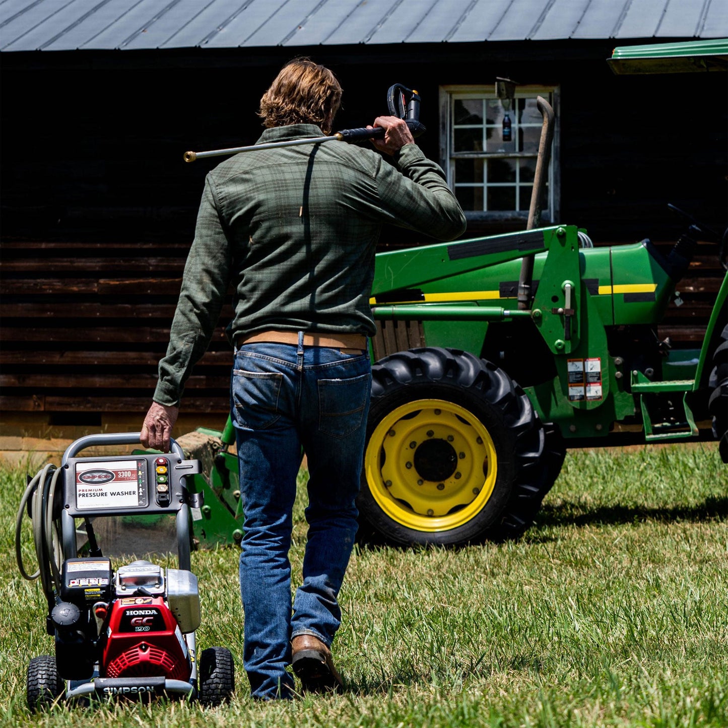 Simpson Cleaning MegaShot 3300 PSI 2.4 GPM Portable Pressure Washer with Nozzles