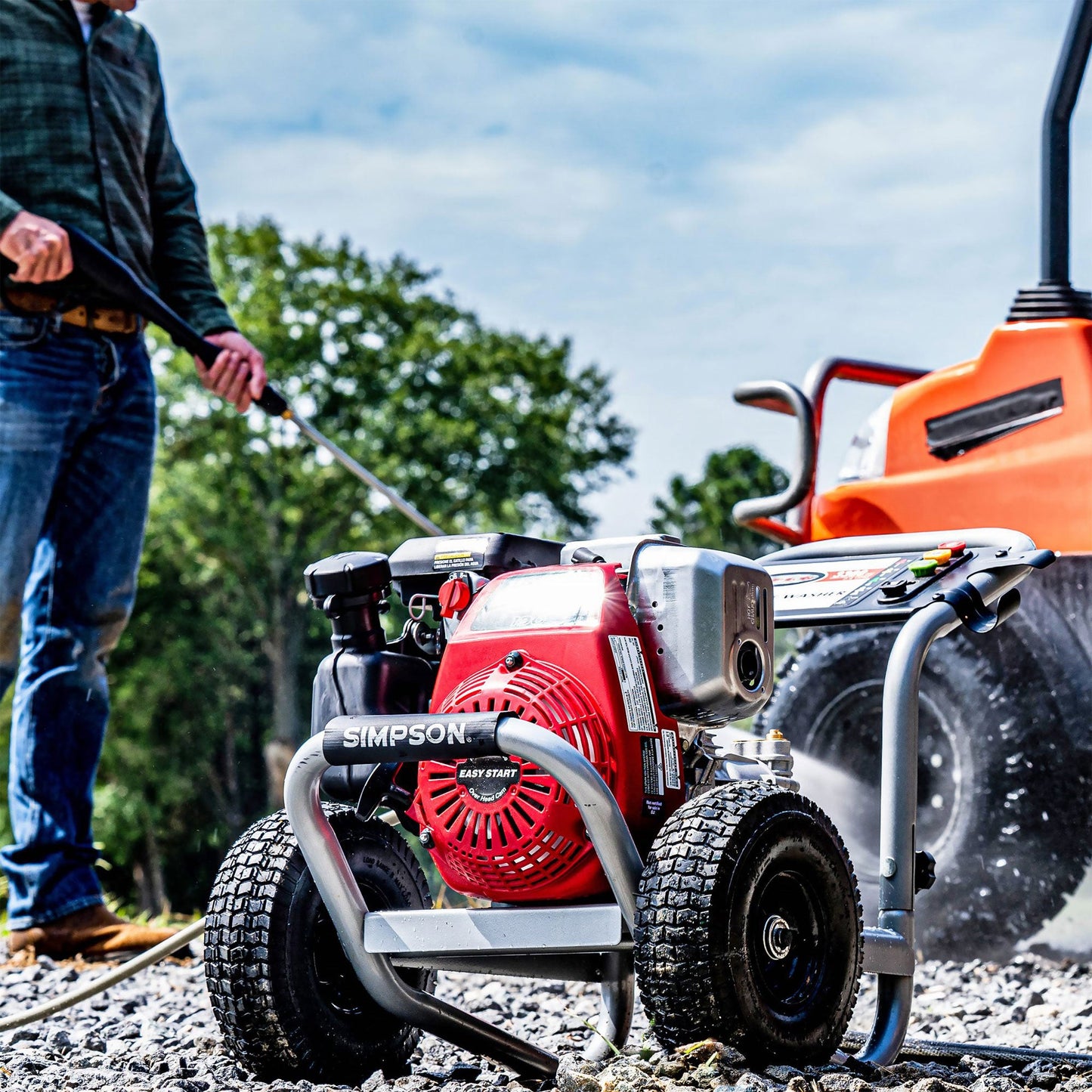 Simpson Cleaning MegaShot 3300 PSI 2.4 GPM Portable Pressure Washer with Nozzles