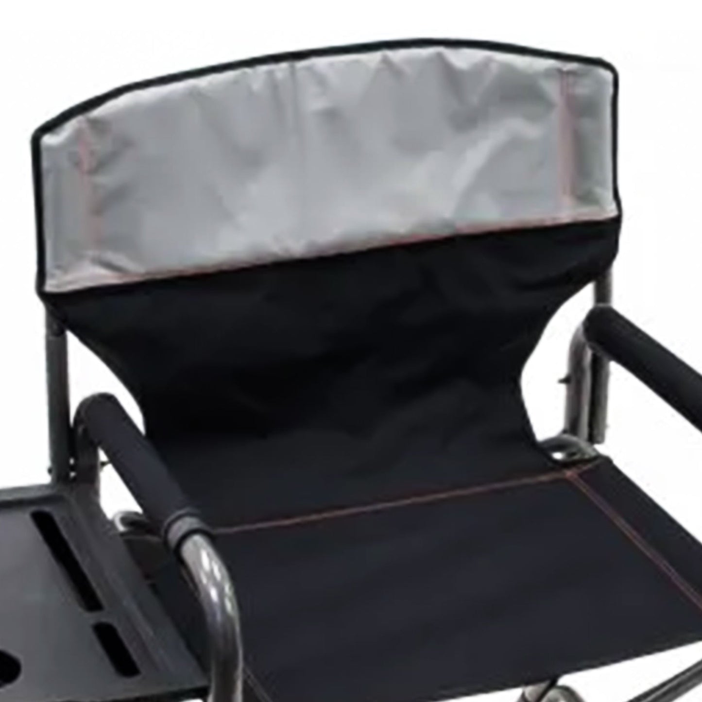 RIO Brands XXL Oversized Director’s Chair with Side Table and Carry Straps, Gray