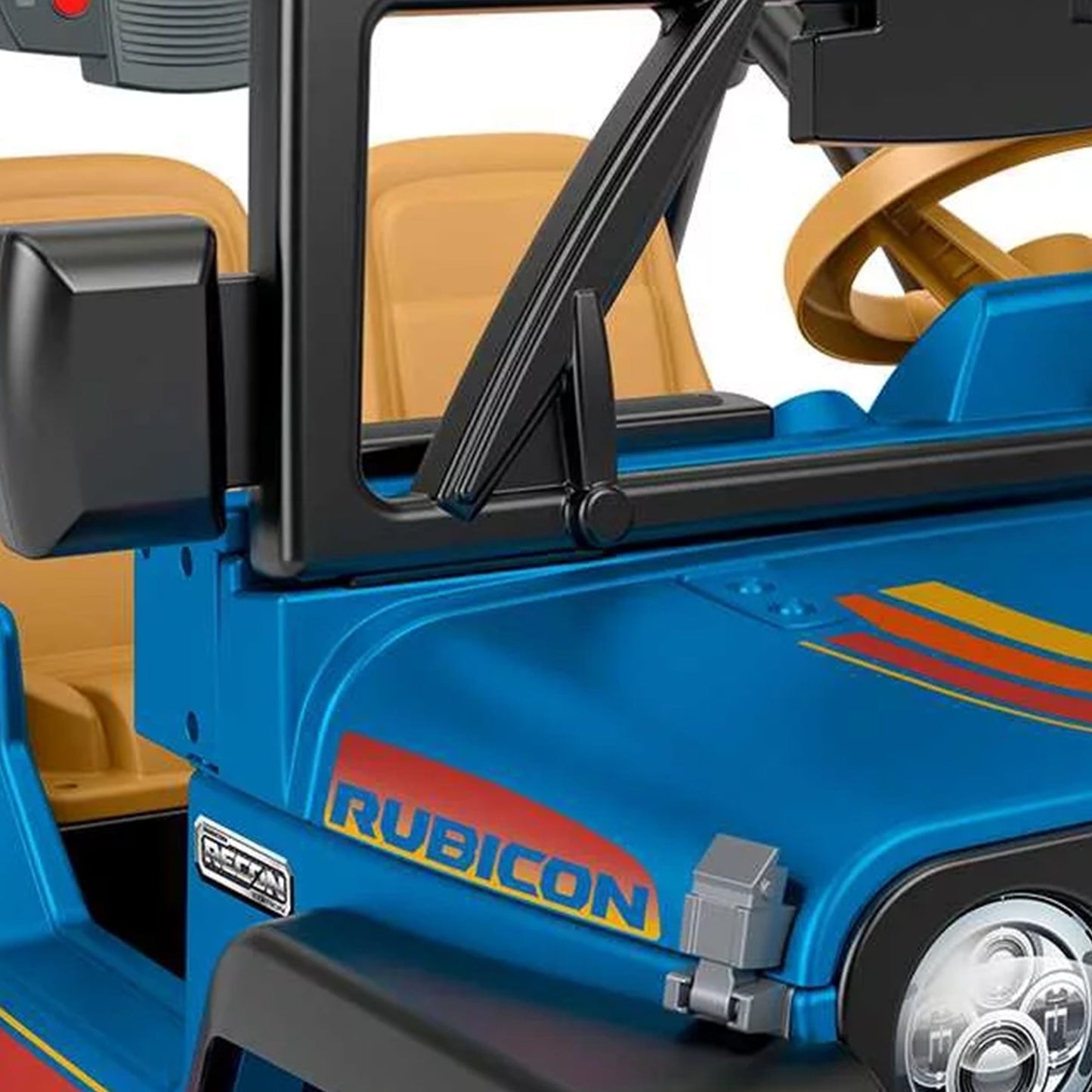 Fisher-Price Power Wheels 2 Seater Retro Jeep Wrangler Ride On Vehicle Toy Car