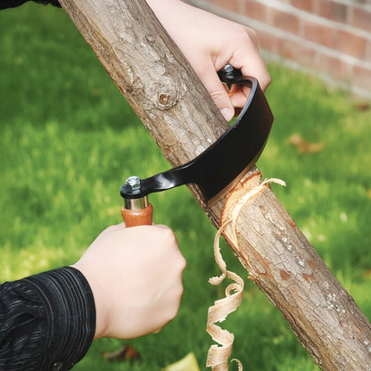 Timber Tuff 5 Inch Ultra Sharp Blade Heavy Duty Steel Curved Draw Shave Tool