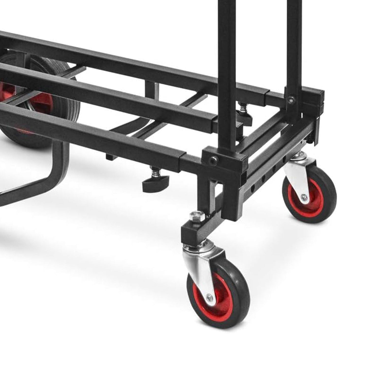Pyle Compact Adjustable Folding Hand Truck Dolly Platform Equipment Cart, Black
