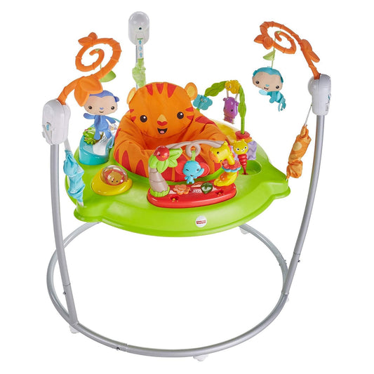 Fisher Price Tiger Time Jumperoo Activity Center with Music, Lights and Sounds