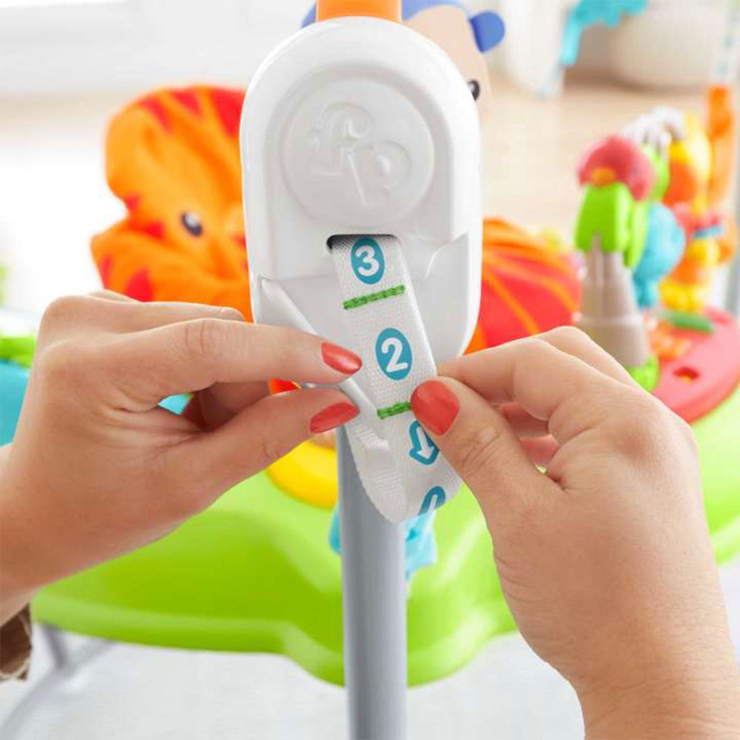 Fisher Price Tiger Time Jumperoo Activity Center with Music, Lights and Sounds