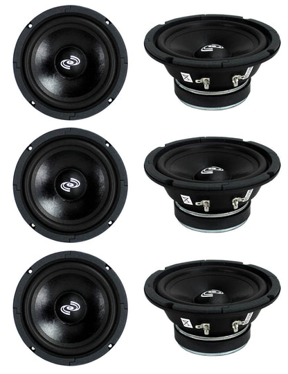6) Pyle PDMR6 MidRange 6.5" 1800W Car Mid Bass Mid Range Woofers Audio Speakers