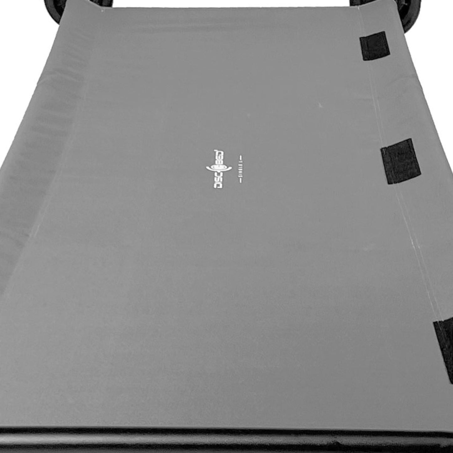 Disc-O-Bed Single Cot, Portable Sleep Solution for Tents & Cabins, Grey, Large