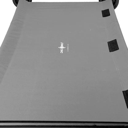 Disc-O-Bed Single Cot, Portable Sleep Solution for Tents & Cabins, Grey, Large