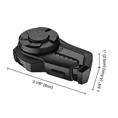 AHR Motorcycle Helmet Bluetooth Headset Intercom 2 Riders 1000M