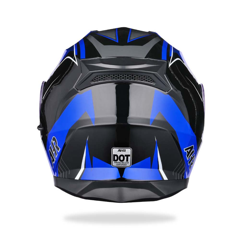 AHR RUN-M3 Modular Helmet Flip Up DOT 2-Visors Blue