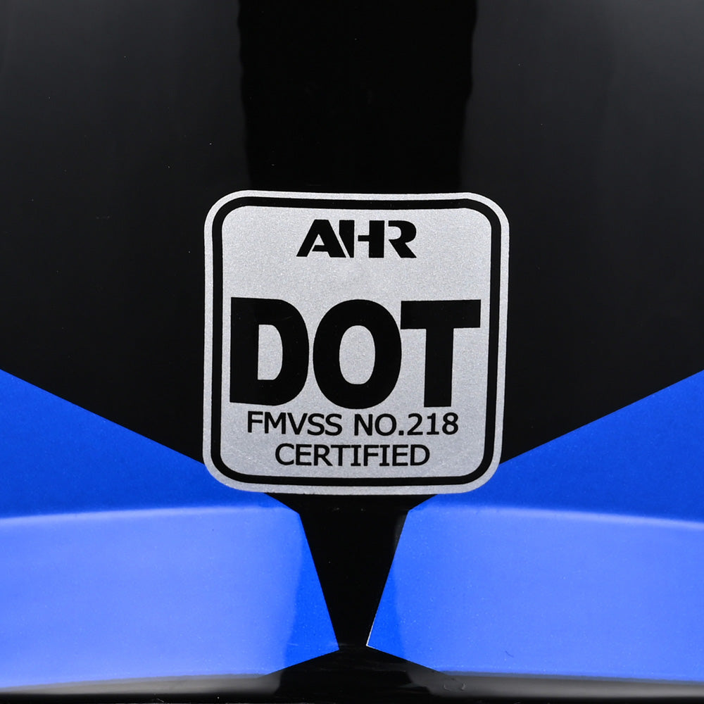 AHR RUN-M3 Modular Helmet Flip Up DOT 2-Visors Blue