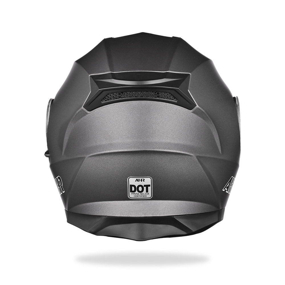 AHR RUN-M3 Modular Helmet Flip Up DOT 2-Visors Gray