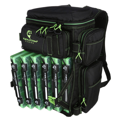 Drift Series 3600 Tackle Backpack with Rod Holders & QuikLatch Trays