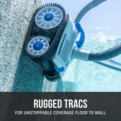 Hayward TracVac Lightweight Suction Vacuum Cleaner for In Ground Pools, White